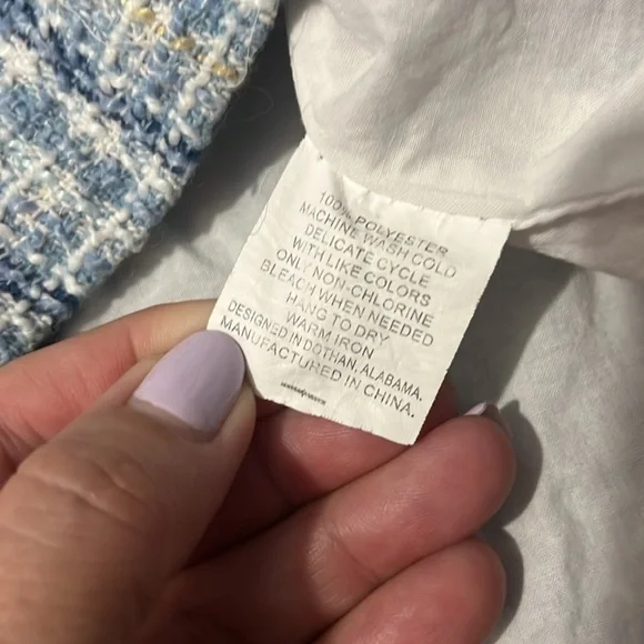 The Oaks Kate Blue Tweed Dress Size 10 - Picture 11 of 13